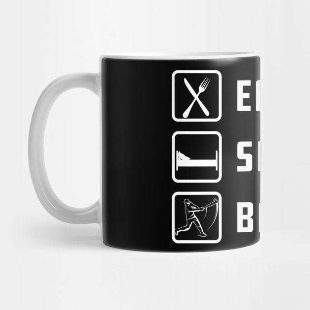 Baseball - Eat Sleep Baseball by KC Happy Shop